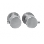 Nor-WT07.05 Round Brushed Nickel 1/4 Turn Shower Or Bath Taps 